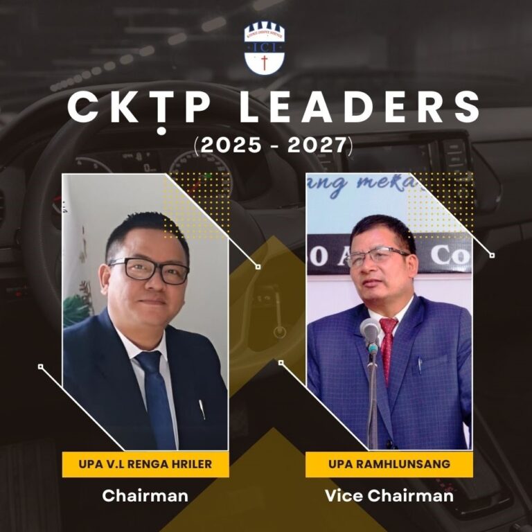CKTP Chairman le Vice Chairman Thar Thlang; Kum 5 Sûnga General Conference Innghatna Ding